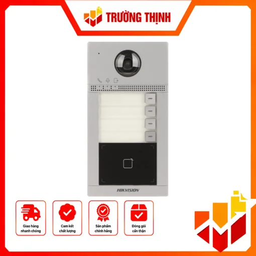Nút bấm IP 4 cổng cho villa thiết kế sang trọng DS-KV8413-WME1