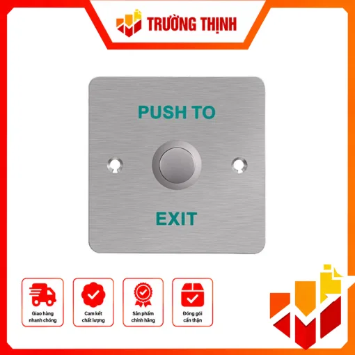 Nút Exit: Mạt hợp kim nhôm, nút bấm thép DS-K7P01
