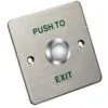 Nút EXIT : mặt bằng thép ko gỉ, nút thép, vỏ nút bằng thép, DS-K7P06