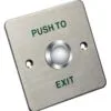 Nút EXIT : mặt bằng thép ko gỉ, nút thép, vỏ nút bằng thép, DS-K7P06