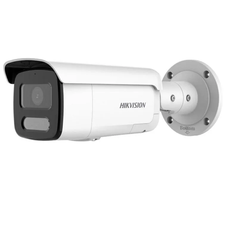 Camera IP Thân trụ 4MP – CÓ MÀU 24/24 tích hợp MIC, cảnh báo bằng âm thanh và đèn