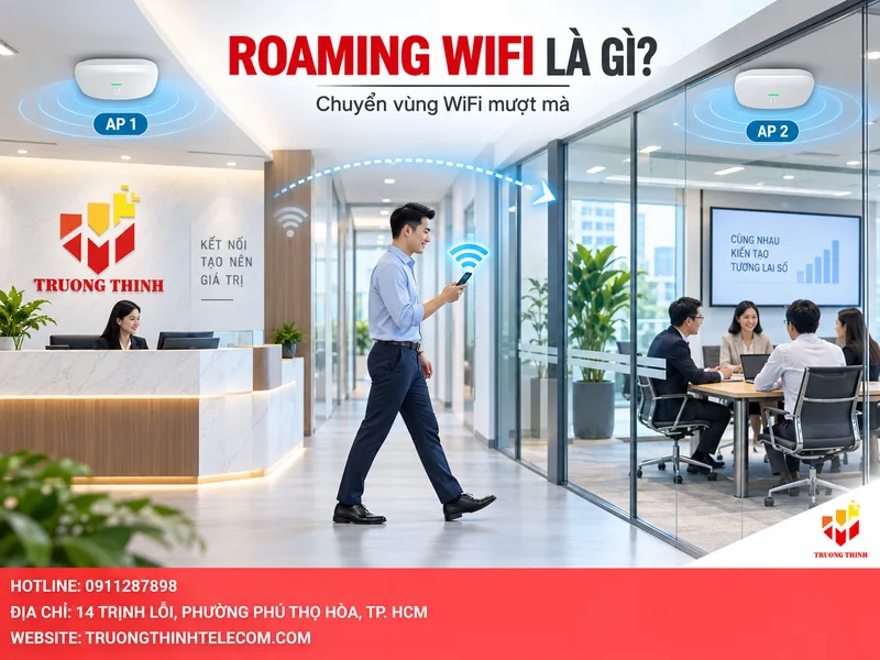 Roaming WiFi là gì? Hiểu đúng qua một tình huống di chuyển giữa hai vùng sóng