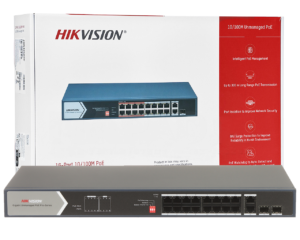 Switch mạng 16 cổng PoE , hỗ trợ HiPOE – DS-3E0520HP-E