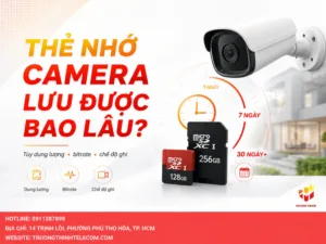Thẻ nhớ camera lưu được bao lâu