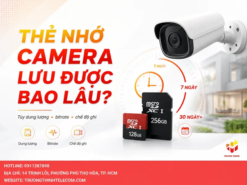 Thẻ nhớ camera lưu được bao lâu
