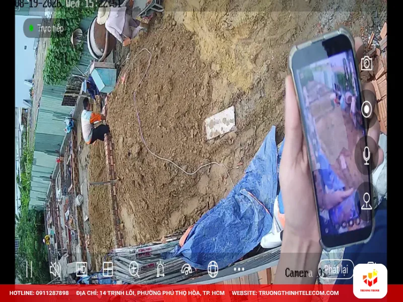 Thi công camera quận Gò Vấp cho khu vực sân vườn