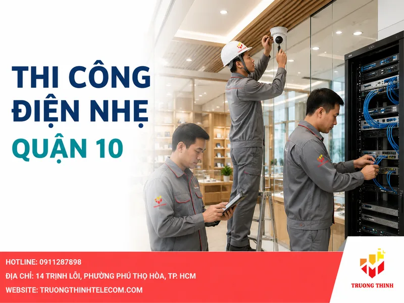 Thi công điện nhẹ quận 10