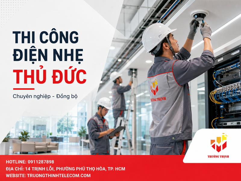 Thi công điện nhẹ Thủ Đức