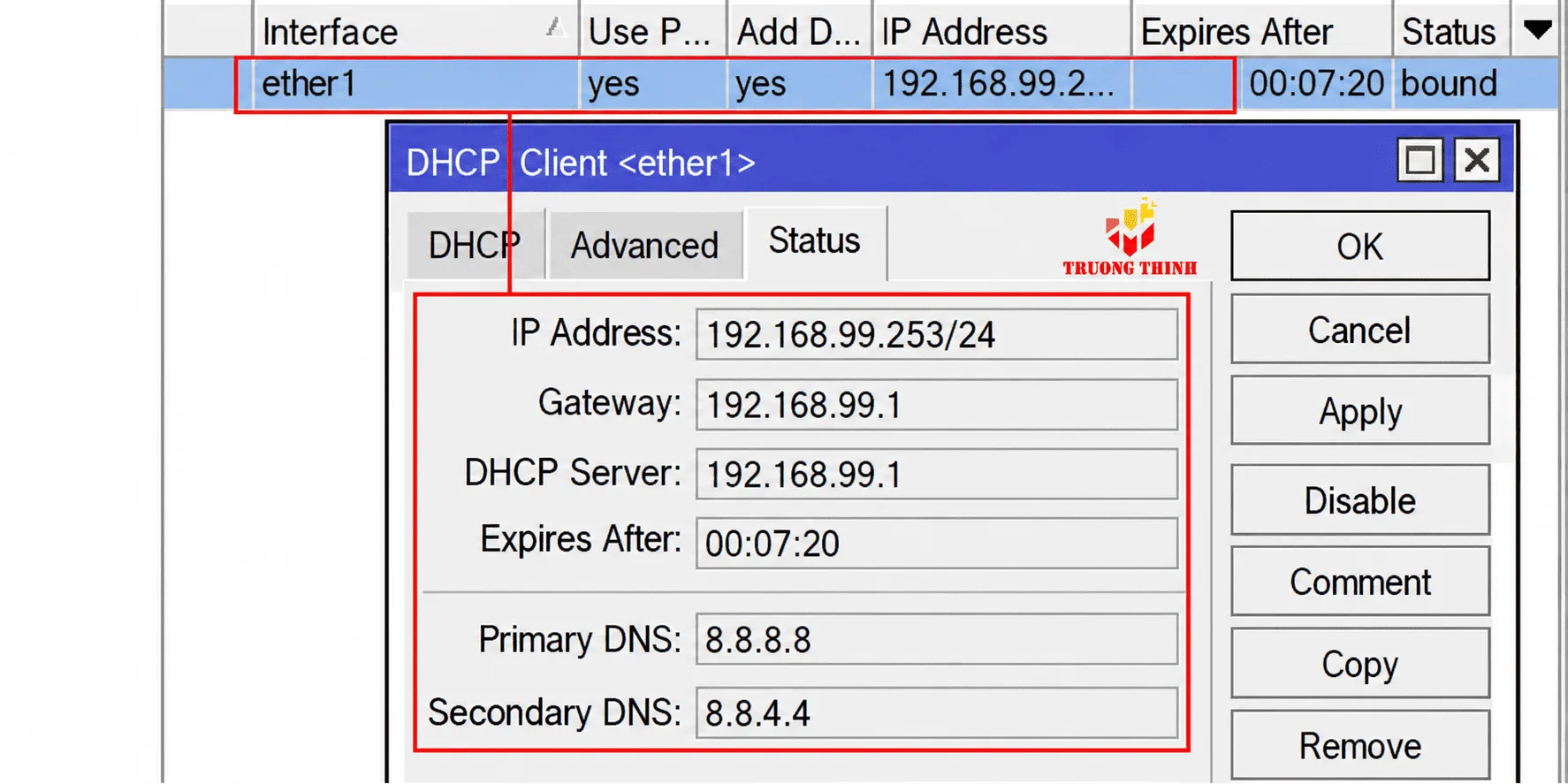 Thiết lập DNS tĩnh