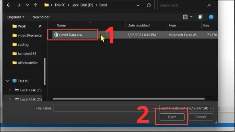 Tick chọn file cụ thể bạn muốn khôi phục từ danh sách