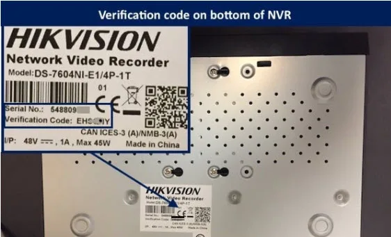 Tìm đúng Encryption Key/Verification Code và nhập vào iVMS-4200