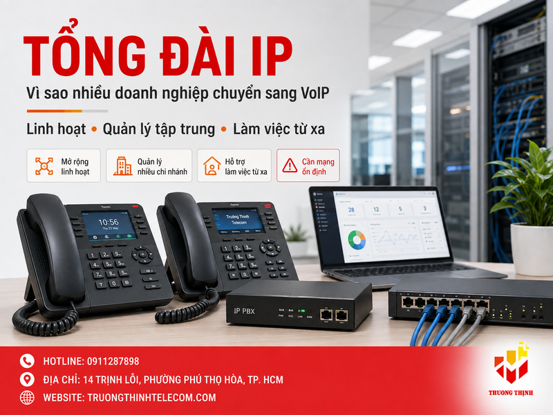 Tổng quan về tổng đài IP: Vì sao nhiều doanh nghiệp chuyển sang VoIP