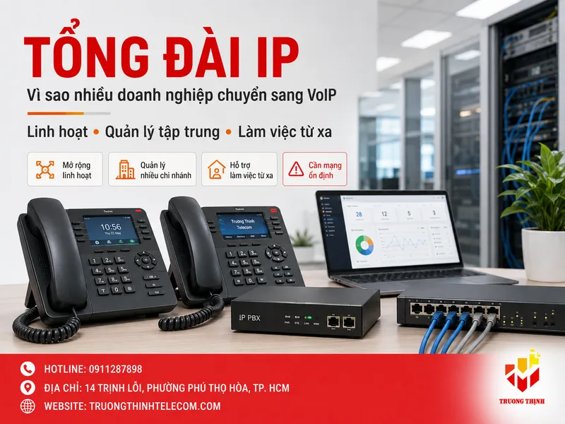 Tổng quan về tổng đài IP: Vì sao nhiều doanh nghiệp chuyển sang VoIP