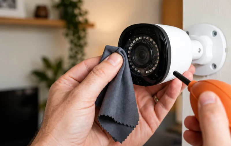 Vệ sinh cảm biến ánh sáng và ống kính
