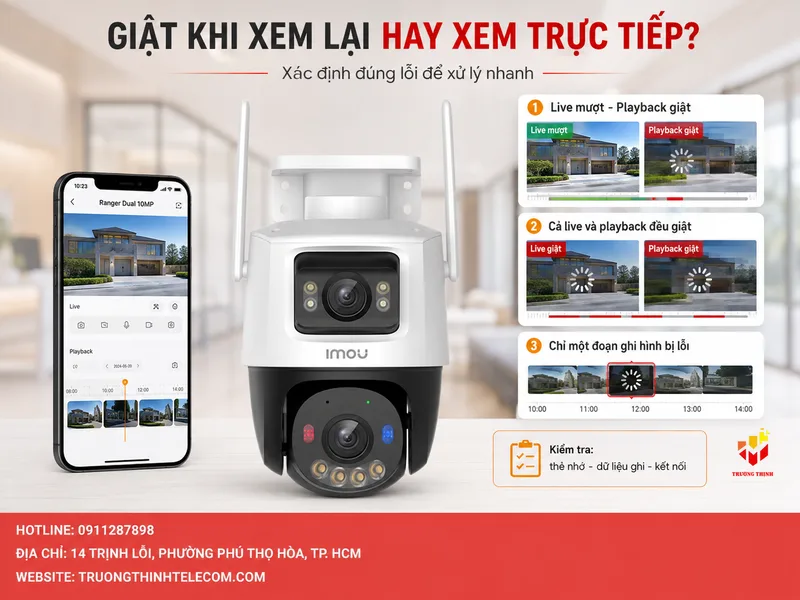 Xác định lỗi chỉ xảy ra khi xem lại hay cả lúc xem trực tiếp