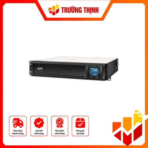 APC Smart-UPS C 1000VA 2U Rack mountable LCD 230V with Smart Connect – SMC1000I-2UC