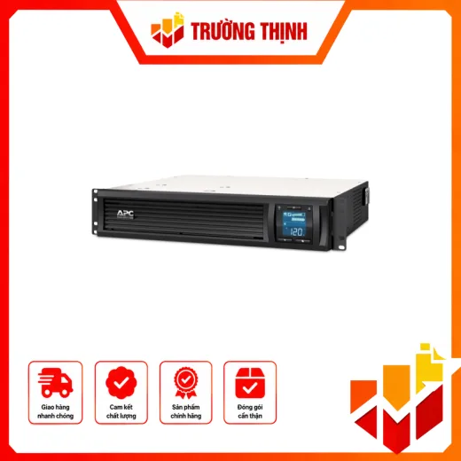 APC Smart-UPS C 1000VA 2U Rack mountable LCD 230V with Smart Connect – SMC1000I-2UC