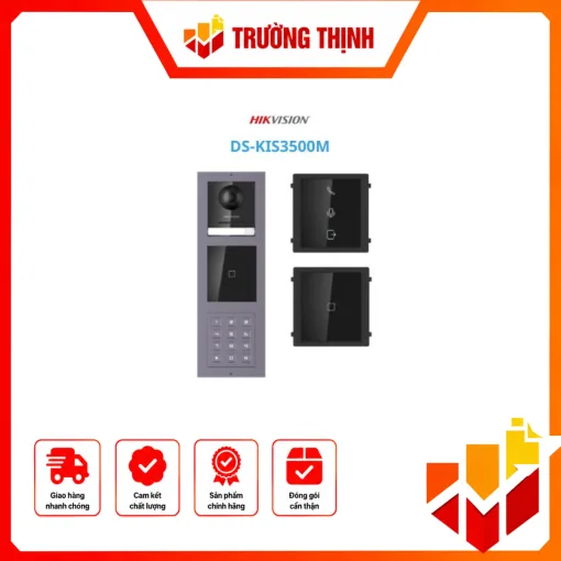 Nút bấm IP cho chung cư 500 căn hộ riêng biệt tích hợp module đầu đọc thẻ Mifare, thiết kế sang trọng (Lắp âm tường)