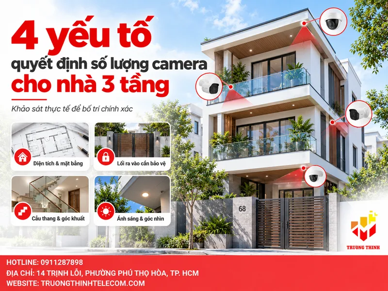 4 yếu tố quyết định số lượng camera cho nhà 3 tầng