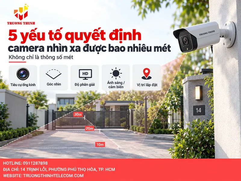 5 yếu tố quyết định camera nhìn xa được bao nhiêu mét