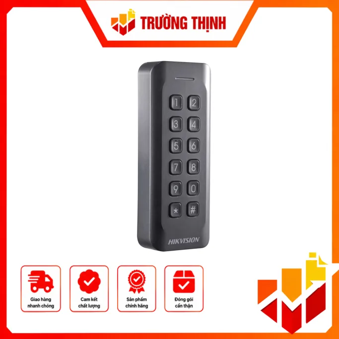 Đầu đọc thẻ EM , có bàn phím hỗ trợ giao thức Wiegand(W26/W34) ,chống bụi chuẩn IP 65. – SH-K2802EK