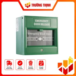 Nút nhấn đập vỡ khẩn cấp , màu xanh lá cây (Hikvision) – DS-K7PEB (xanh