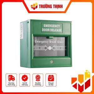 Nút nhấn đập vỡ khẩn cấp , màu xanh lá cây (Hikvision) – DS-K7PEB (xanh