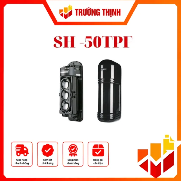 Thiết bị chống leo rào điện tử được lắp đặt trên tường rào, khi có bất kỳ vật thể nào che khuất giữa các thiết bị lập tức hệ thống báo động sẽ được kích hoạt, Bảo vệ an toàn cho căn nhà bạn. 3 tia hồng ngoại thu phát, 50m trong nhà, ngoài trời. 10~30VDC, cao 27cm, 4 kênh tần số – SH-50TPF