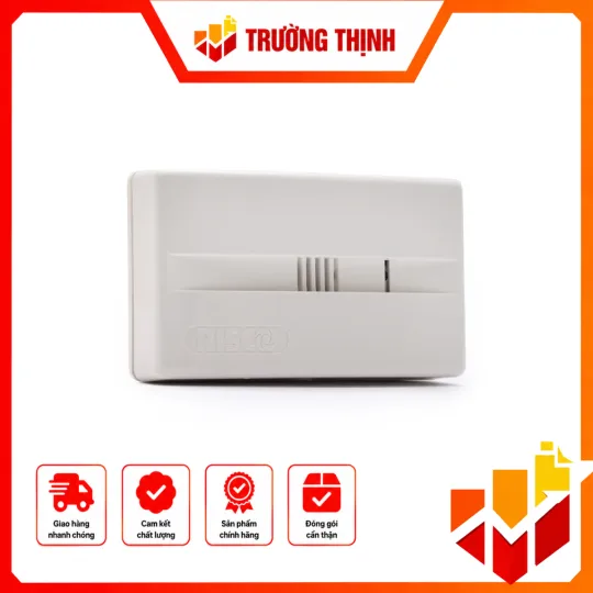 Đầu báo kĩnh vỡ không dây. (WL SHOCK DETECTOR). Phạm vi bảo vệ 9m, gắn tường hoặc trần. Dùng pin 3V. Giá bán không kèm pin B30V ( giá bán lẻ Pin là 200.000đồng /chiếc) không nhận trả lại pin – RWT6G
