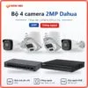 Trọn bộ 4 camera IP 2MP Dahua hồng ngoại TT04-DH-HFW1230TL2-S5