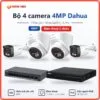 Trọn bộ 4 camera IP 4MP Dahua đàm thoại 2 chiều TT04-DH-HFW2449TL-S-PV