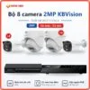 Trọn bộ 8 camera IP 2MP KBVision có màu ban đêm, có mic TT08-KB-AD2111CN-A