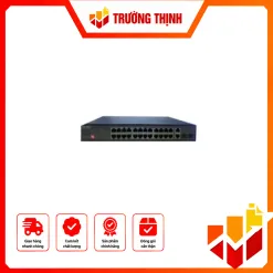 Switch mạng 24 cổng PoE 1000M, 2 cổng uplink 1000M , 2 cổng UPLINK GIGABIT SFP Fiber Port – SN-5124P-FGE