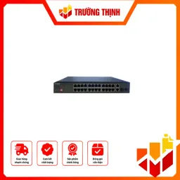 Switch mạng 24 cổng PoE 1000M, 2 cổng uplink 1000M , 2 cổng UPLINK GIGABIT SFP Fiber Port – SN-5124P-FGE