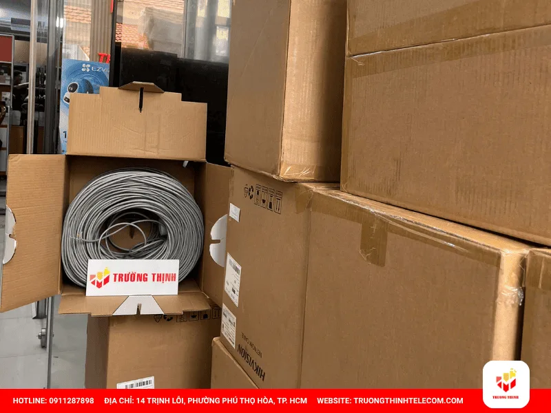 Bóc tách số lượng cáp mạng cho dự án từ tuyến đi dây thực tế