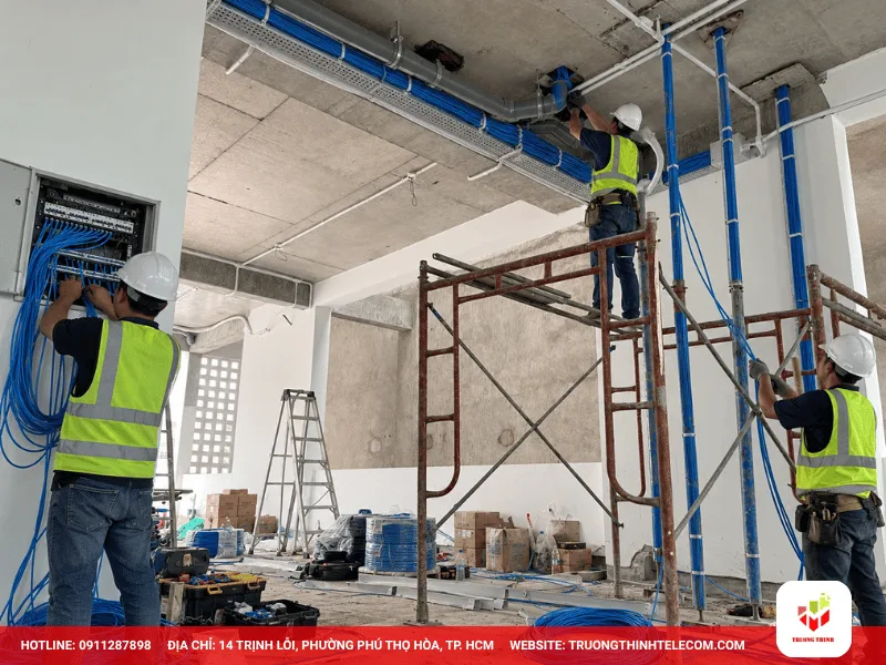 Các hạng mục thi công mạng LAN nhà xưởng