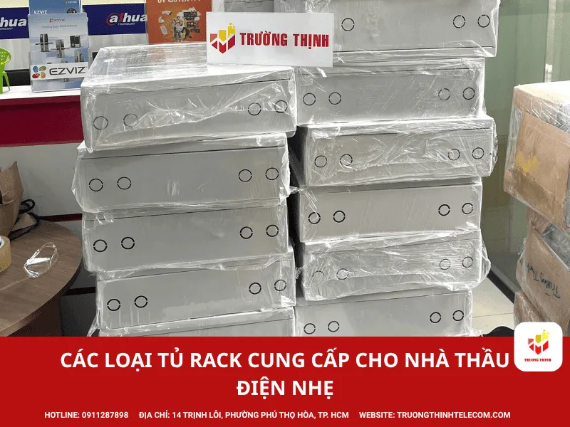 Các loại tủ rack cung cấp cho nhà thầu điện nhẹ