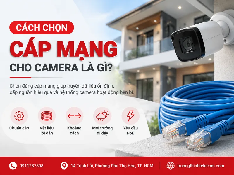 Cách chọn cáp mạng cho camera là gì?