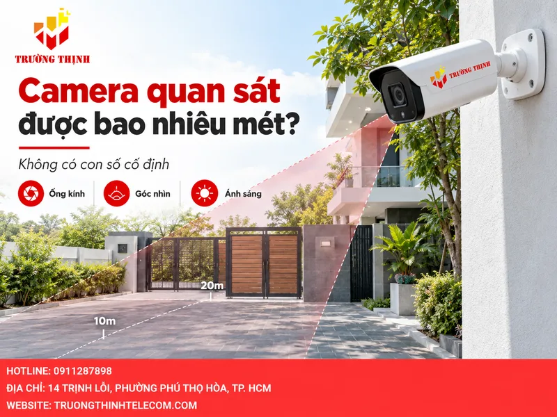 Camera quan sát được bao nhiêu mét