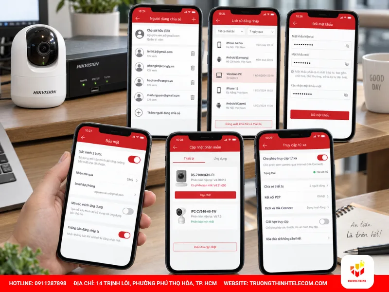Checklist kiểm tra và bảo mật khi nghi ngờ có người xem camera
