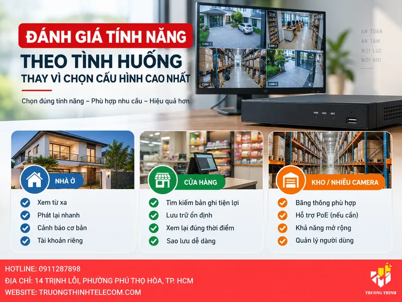 Đánh giá tính năng theo tình huống thay vì chọn cấu hình cao nhất