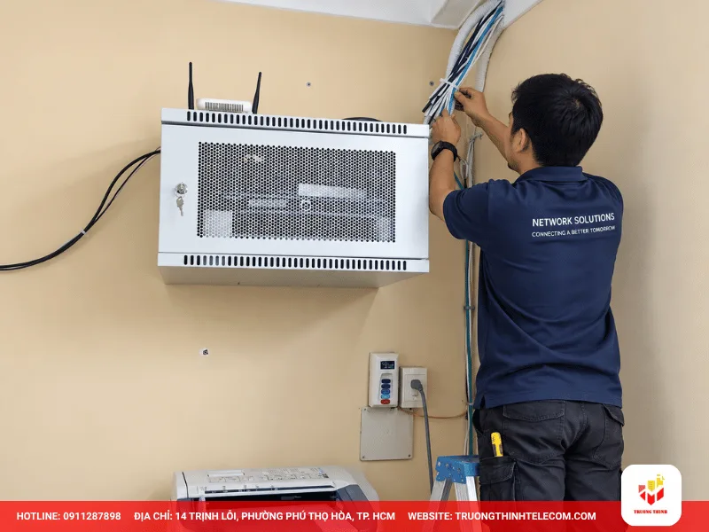 Dịch vụ thi công mạng LAN Bình Dương thường bao gồm những hạng mục nào?