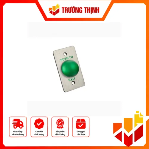 Nút EXIT : mặt bằng thép ko gỉ, nút thép, vỏ nút bằng thép – DS-K7P05