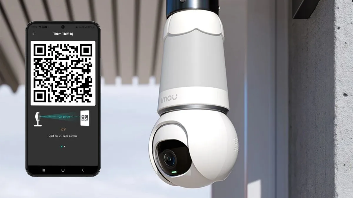 Ghép nối camera với điện thoại bằng mã QR