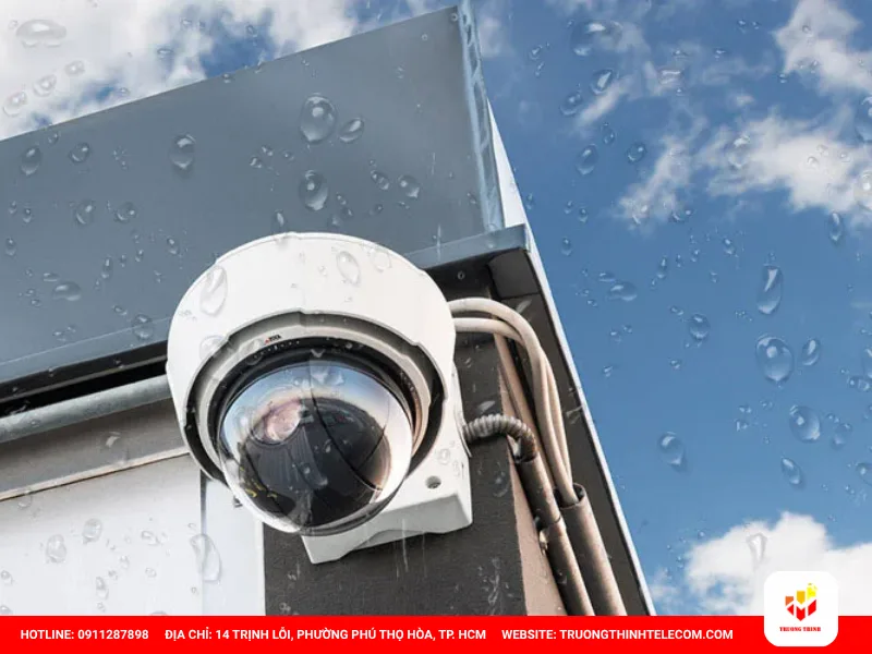 Hướng lắp khiến nước dễ chảy trực tiếp vào camera