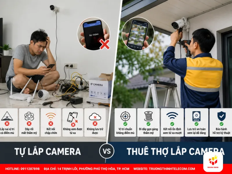 Khi nào nên tự lắp camera có dây và khi nào nên thuê kỹ thuật?