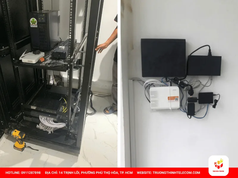 Mạng LAN nhà kho + WiFi doanh nghiệp