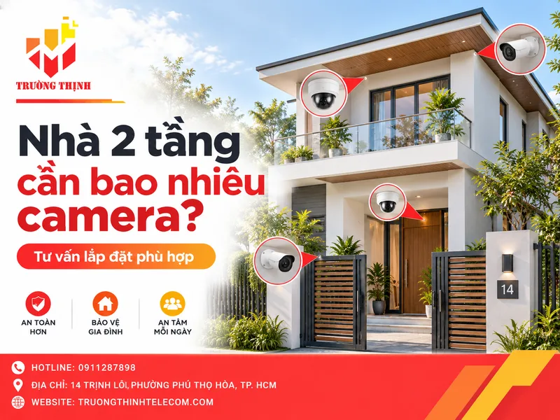 Nhà 2 tầng cần bao nhiêu camera