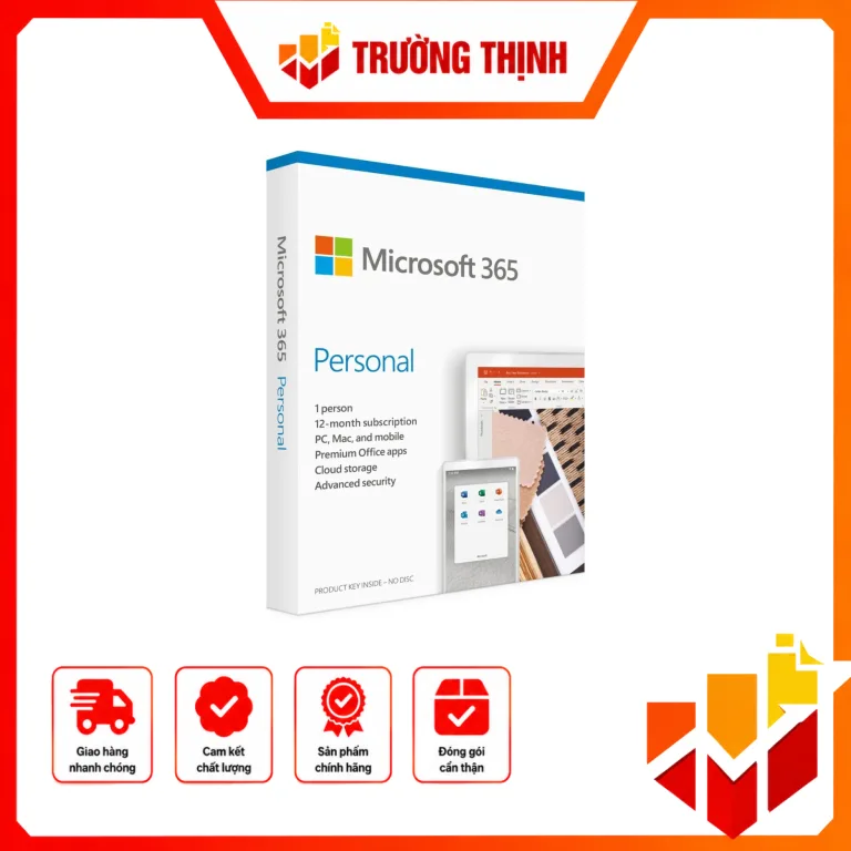 Phần mềm Microsoft 365 Personal Subscr PK Lic 1YR Online APAC EM ESD – EP2-32313
