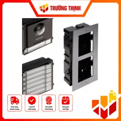 Nút bấm IP 7 cổng cho bảy căn hộ riêng biệt, thiết kế sang trọng (Lắp âm tường)
